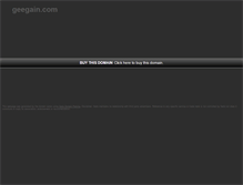 Tablet Screenshot of advertising.geegain.com